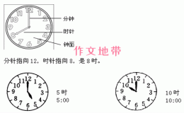 一年级数学上册认识钟表知识点+同步练习
