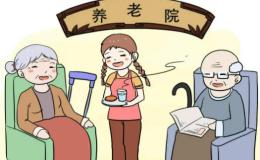 学生志愿者去敬老院服务